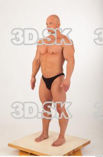 Whole body modeling swim suit photo reference of Sebastian 0042